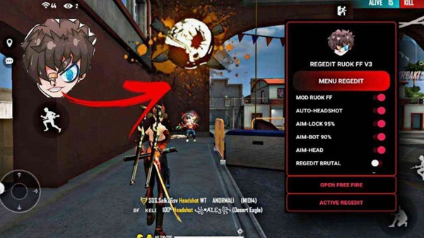 Regedit Ruok FF screenshot 2