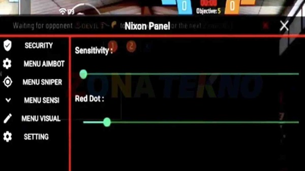Nixon Panel FF screenshot 1
