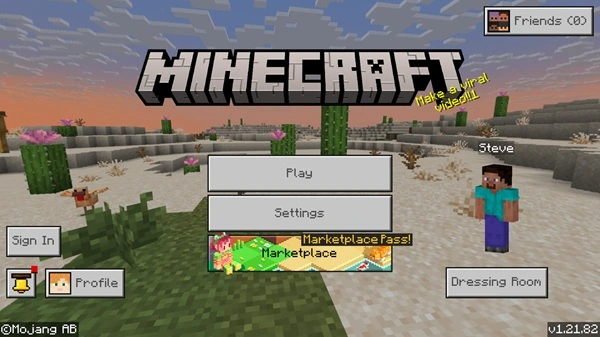 Minecraft 1.21.82 screenshot 1